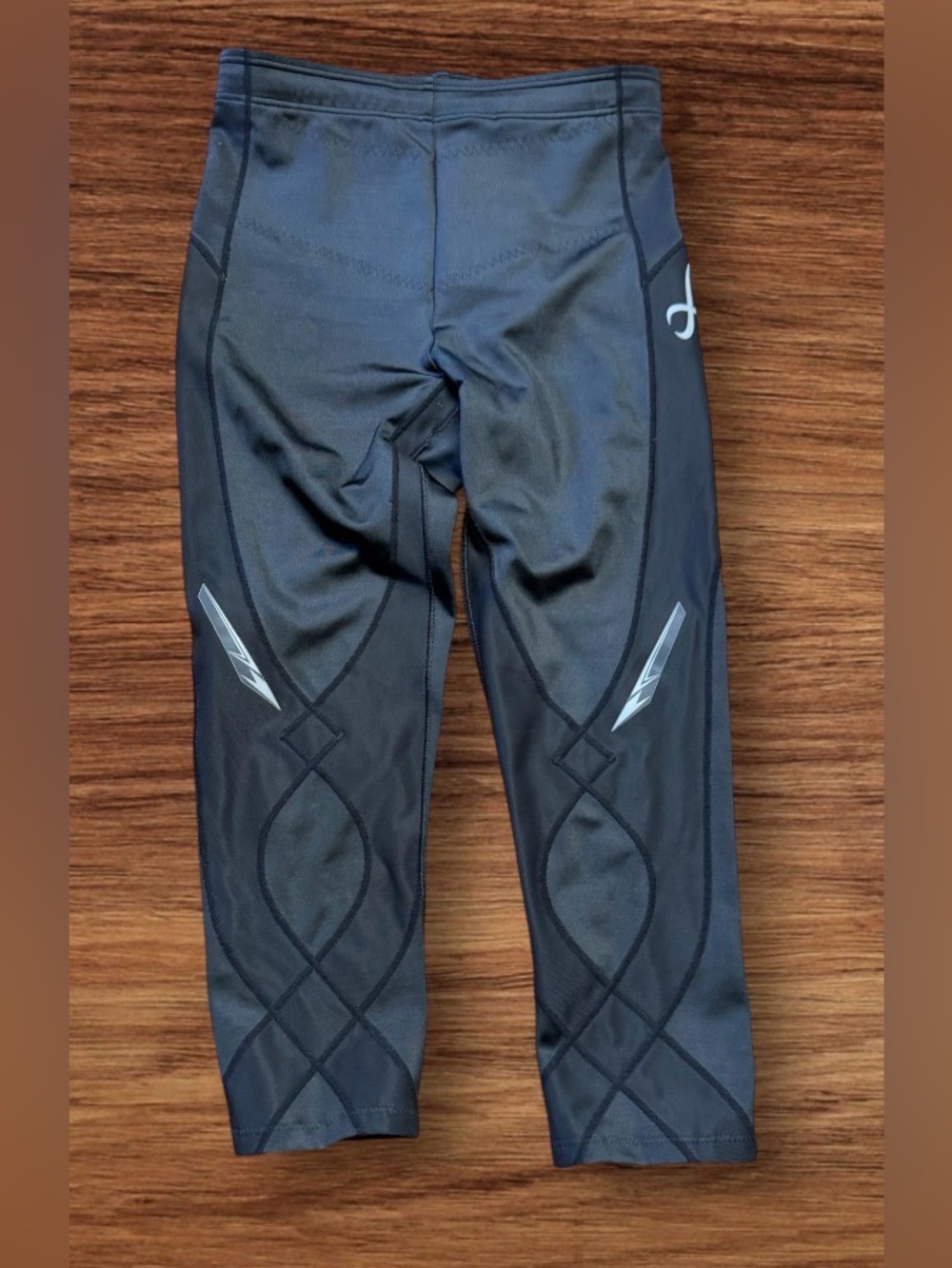 EUC CW-X Stabilyx Joint Support 3/4 Compression Tight SZ S Black